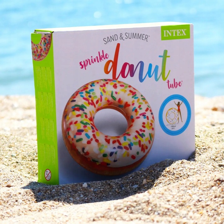 Koło do Pływania na Plażę Dmuchane Kółko do Pływania nad Wodę 99cm INTEX