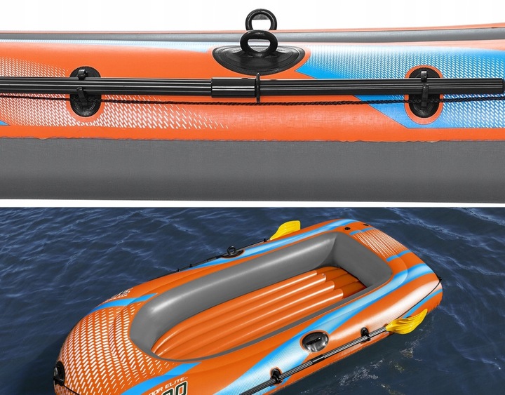 Ponton Dmuchany 3os.KONDOR Elite 3000 zestaw POMPKA WIOSŁA Bestawy 61145