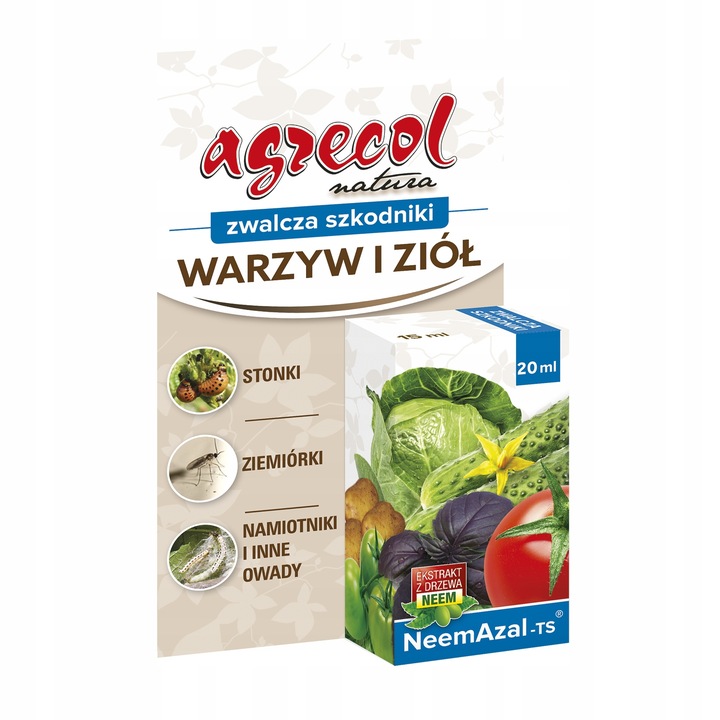 NeemAzal - T/S 20ml - Agrecol zwalcza szkodnik warzyw ziół szkodniki