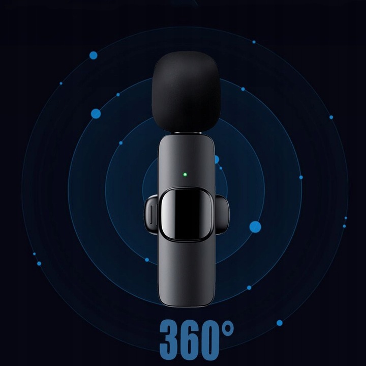 Bezprzewodowy mikrofon krawatowy Apexel do iPhone