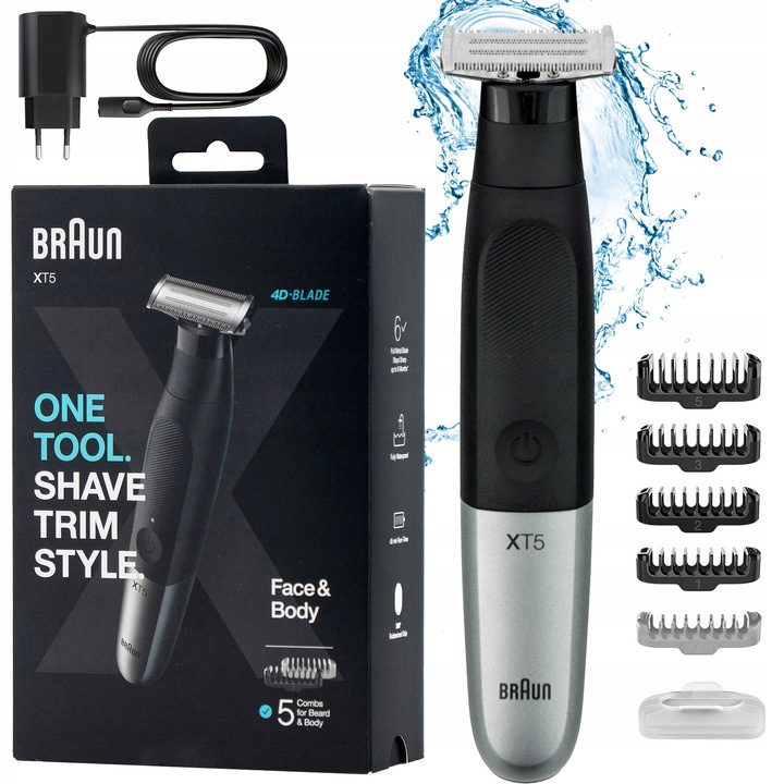 Trymer BRAUN XT5 XT5100 Golarka męska do ciała brody Wet&Dry