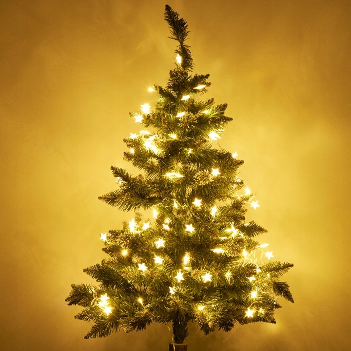 LAMPKI LED ŁAŃCUCH GWIAZDKI ŚWIĄTECZNE CHOINKOWE WESELE 10m 100LED