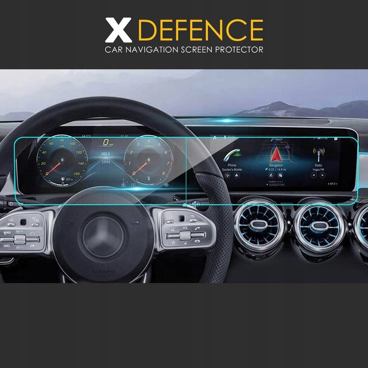 2w1 SZKŁO OCHRONNE NA NAWIGACJĘ EKRAN DO MAZDA CX 5 2017-2020