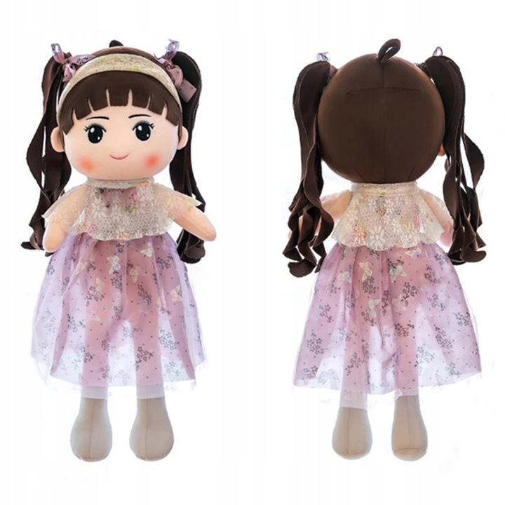 LALKA SZMACIANA PLUSZOWA LALA ZABAWKA PRZYTULANKA DZIEWCZYNKA w SUKIENCE