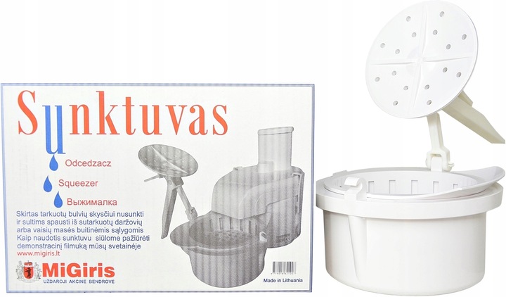 MIGIRIS ODCEDZACZ WYCISKACZ ZIEMNIAKÓW DO ELEKTRYCZNEJ LITEWSKIEJ TARKI CIO