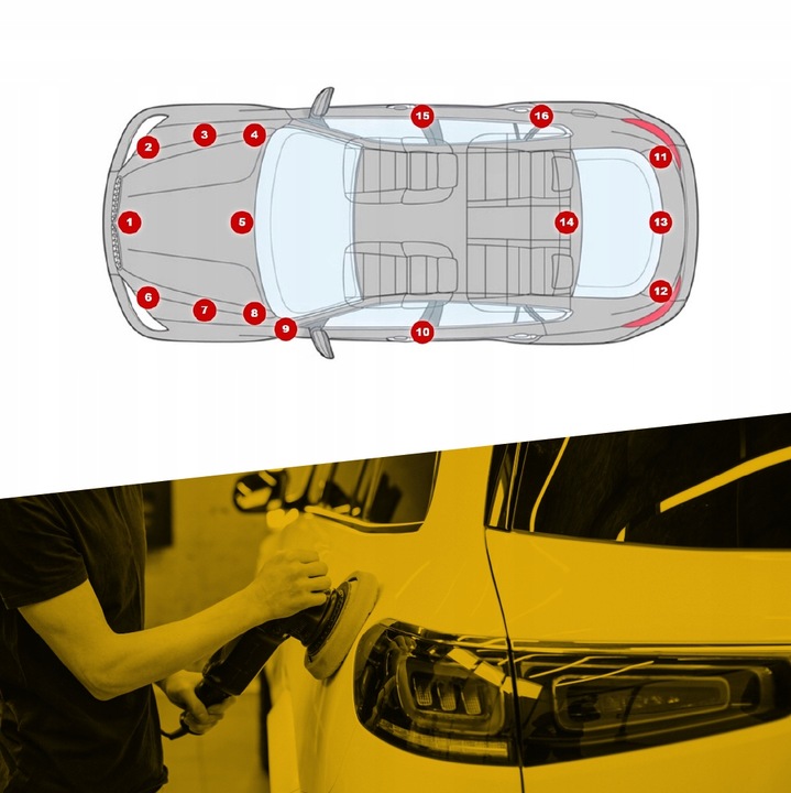 LAKIER SAMOCHODOWY SPRAY ZESTAW DO PLASTIKU KAŻDY KOLOR E-LAKIERNIA