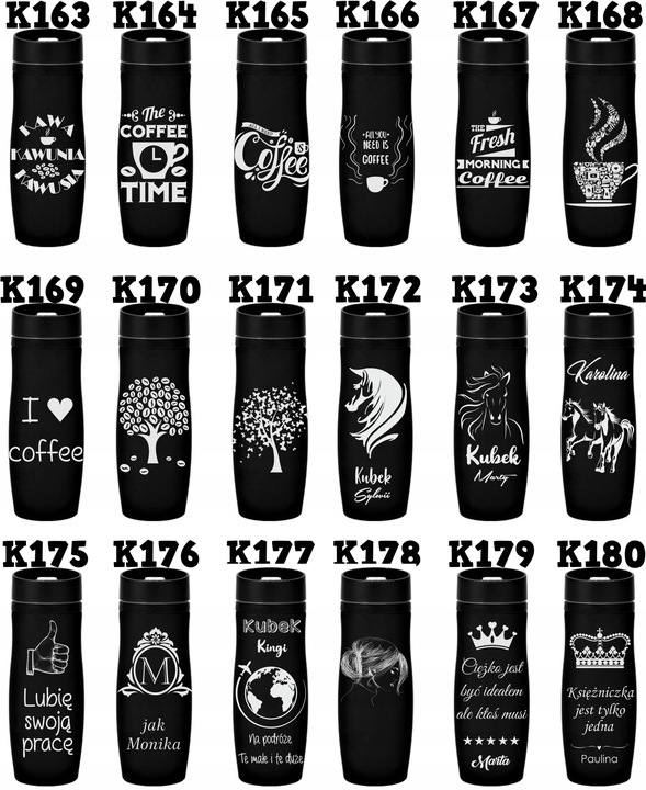 KUBEK TERMICZNY Z GRAWEREM PREZENT WALENTYNKI DZIEŃ KOBIET