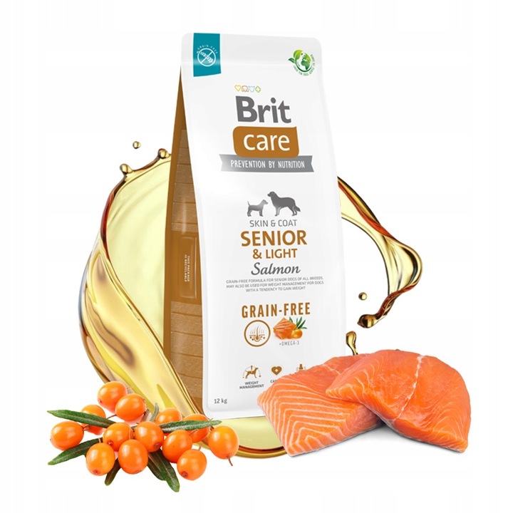 BRIT CARE Senior & Light Salmon 12kg
