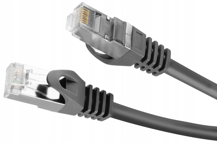 Kabel sieciowy LAN ETHERNET internetowy kat 6 FTP RJ45 30m Skrętka Czarny