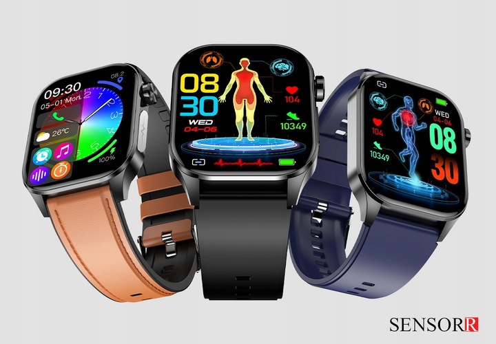 ZEGAREK MĘSKI SMARTWATCH EKG POMIAR CUKRU CIŚNIENIE TEMPERATURA ROZMOWY PL