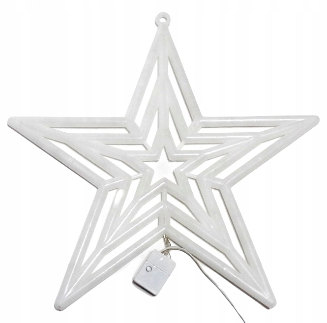 OZDOBA ŚWIĄTECZNA LED GWIAZDA MULTIKOLOR !
