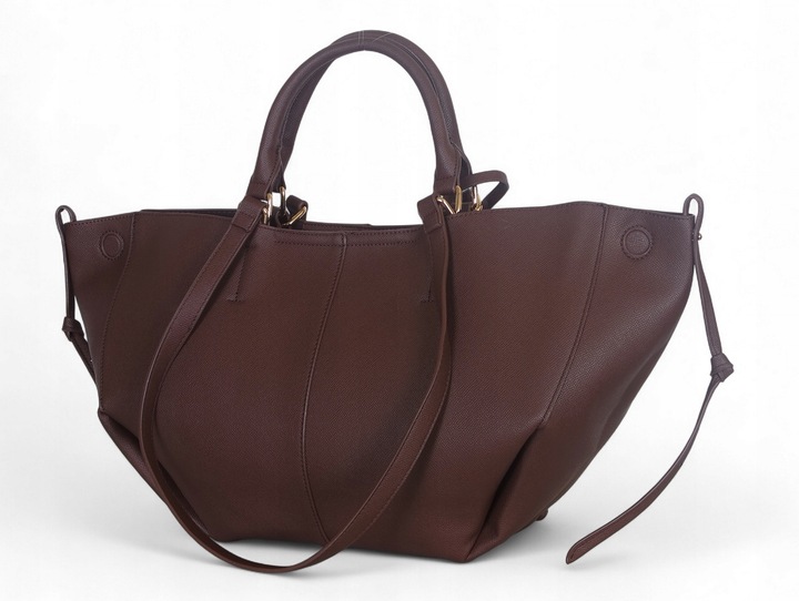 Gallantry Paris Genialna czekoladowa torebka shopper Łódka Pola Portfelik