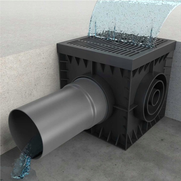 Studzienka podwórzowa 30x30 cm z koszem ruszt plastikowy 1,5t z wpustem