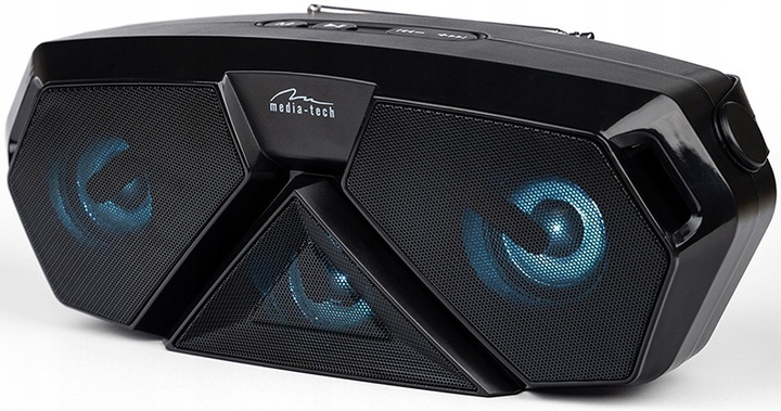 Głośnik Bluetooth MP3 radio FM mikrofon KARAOKE akumulator dla dzieci śpiew