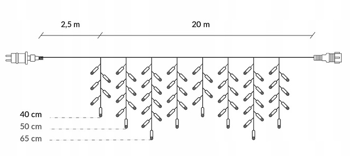 SOPLE 500LED LAMPKI ZEWNĘTRZNE 22,5M TIMER PILOT FLASH KURTYNA DWA KOLORY