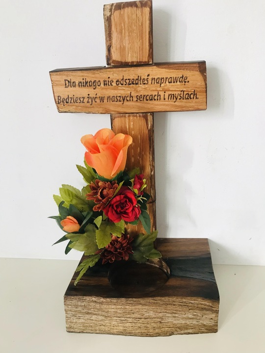 STROIKI na CMENTARZ STROIK na GRÓB drewniany KRZYŻ