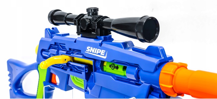 SNAJPERKA SNIPE PISTOLET KARABIN SNAJPERSKI PLUS STRZAŁKI NERF zestaw