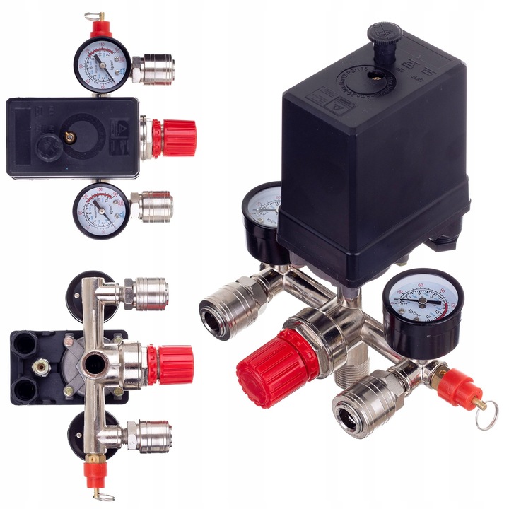 WYŁĄCZNIK CIŚNIENIOWY 1/2 CAL DO KOMPRESORA 3 FAZY 400V PRESOSTAT