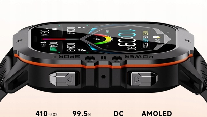 SMARTWATCH MĘSKI C26 AMOLED MENU PL WODOODPORNE KROKOMIERZ watch ZEGAREK
