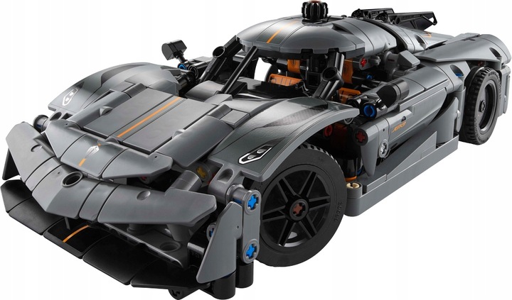 LEGO TECHNIC Szary Hipersamochód KOENIGSEGG Absolut 42173 Zestaw Klocki 10+