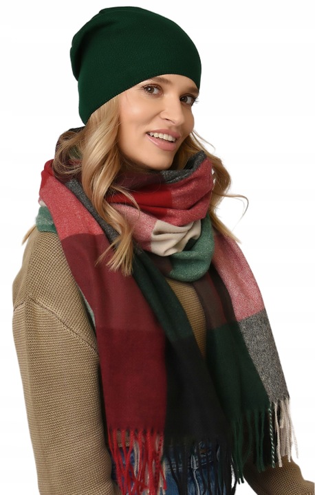 Damska CZAPKA jesienna modny styl podpinana POLSKI PRODUCENT zimowa UNI V3