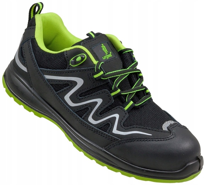 Buty półbuty robocze męskie SKÓRA NUBUK Przewiewne z NOSKIEM S1 BHP URGENT