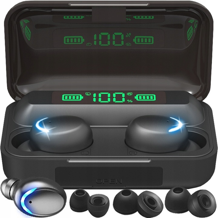 SŁUCHAWKI BEZPRZEWODOWE Z BLUETOOTH POWERBANK