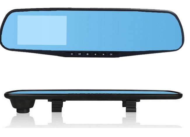 WIDEOREJESTRATOR SAMOCHODOWY JAZDY LUSTERKO KAMERA PRZÓD MenuPL