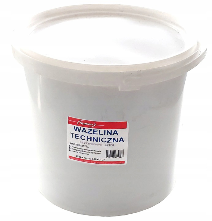 WAZELINA TECHNICZNA 4,5kg MALWA BEZKWASOWA 4500g
