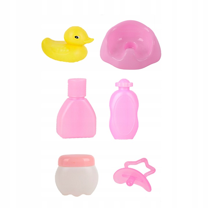 Zestaw dla lalki nocnik butelka śliniak plecak – akcesoria do karmienia