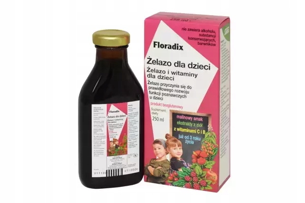 FLORADIX ŻELAZO DLA DZIECI 250ML
