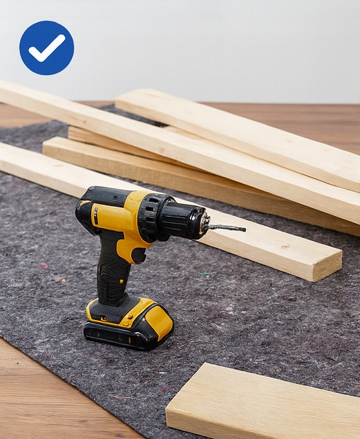 ROYSSON | Mata malarska filc folia | Podkład 1x50 mb| Mocna Antypoślizgowa