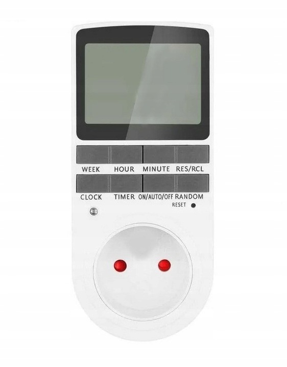 PROGRAMATOR CZASOWY TIMER WŁĄCZNIK WYŁĄCZNIK PRĄDU ENERGOOSZCZĘDNY CYFROWY