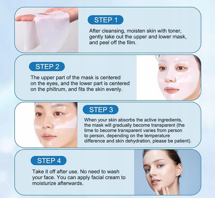 Maska Kolagenowa BIO-COLLAGEN Liftingująca 4pcs