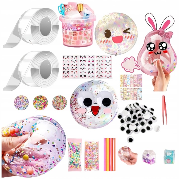 2 rolki ZESTAW DIY DO ROBIENIA DUŻYCH BANIEK DLA DZIECI 3M Taśma NANO