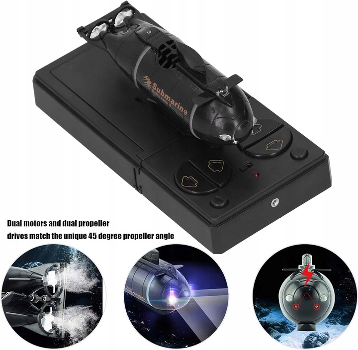 ŁÓDŹ PODWODNA RC PILOT ZDALNEGO STEROWANIA 2,4G PREZENT DLA DZIECI