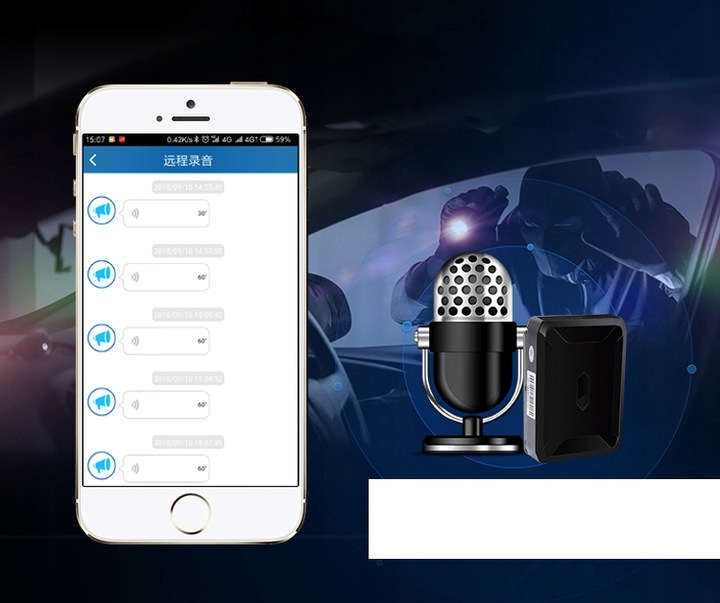 LOKALIZATOR GPS GT07A 10000mAh 120 DNI MAGNES PODSŁUCH APP BEZ ABONAMENTU