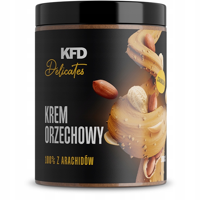 KFD Krem Orzechowy z Arachidów 100% 1000g Crunchy
