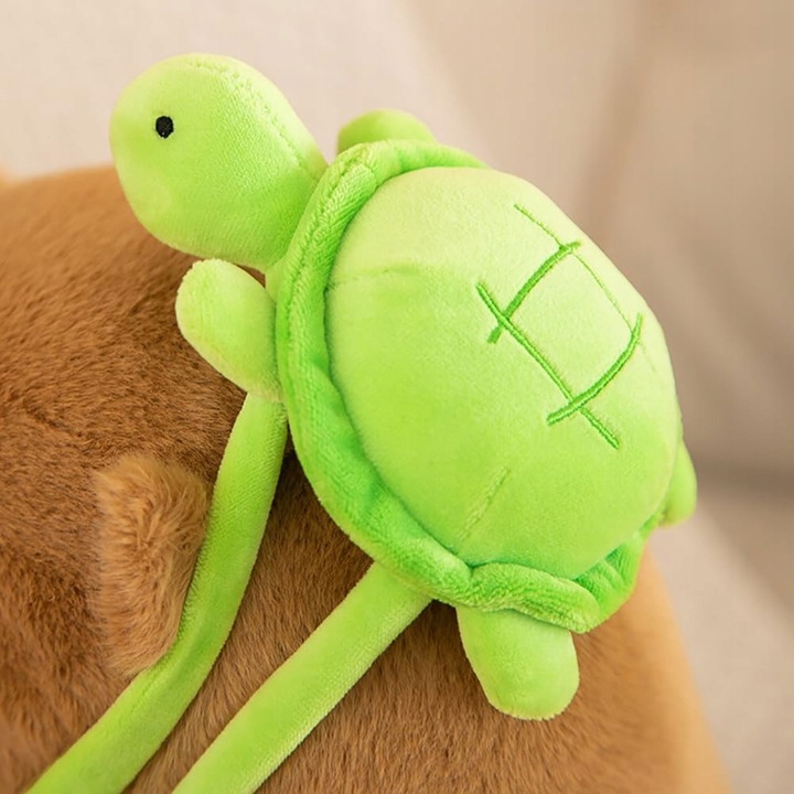 MASKOTKA KAPIBARA PLUSZAK ZABAWKA PLUSZOWA Z PLECAKIEM ŻÓŁWIK BORSUK BÓBR