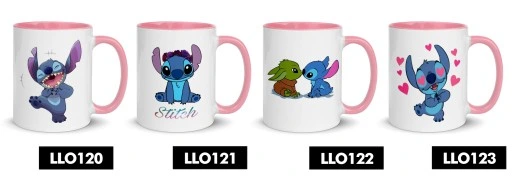 KUBEK RÓŻOWY NA PREZENT DLA FANA LILO STICH WZORY + OPAKOWANIE GRATIS