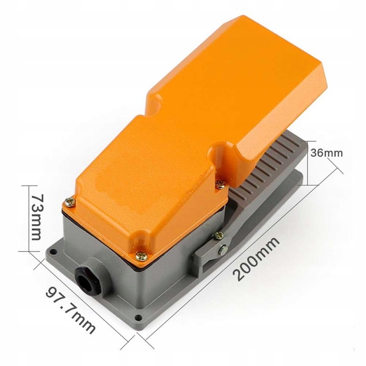 Wyłącznik nożny włącznik przycisk pedał z osłoną NO NC 380V 10A