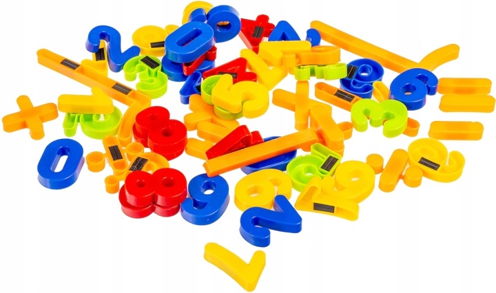 LITERKI I CYFERKI SYMBOLE MAGNETYCZNE NA MAGNES DO TABLICY