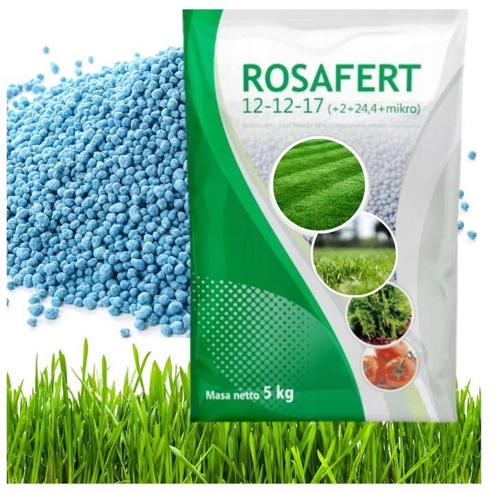 NAWÓZ DO TRAWNIKA do Trawników 5kg BEZCHLORKOWY GRANULOWANY ROSAFERT