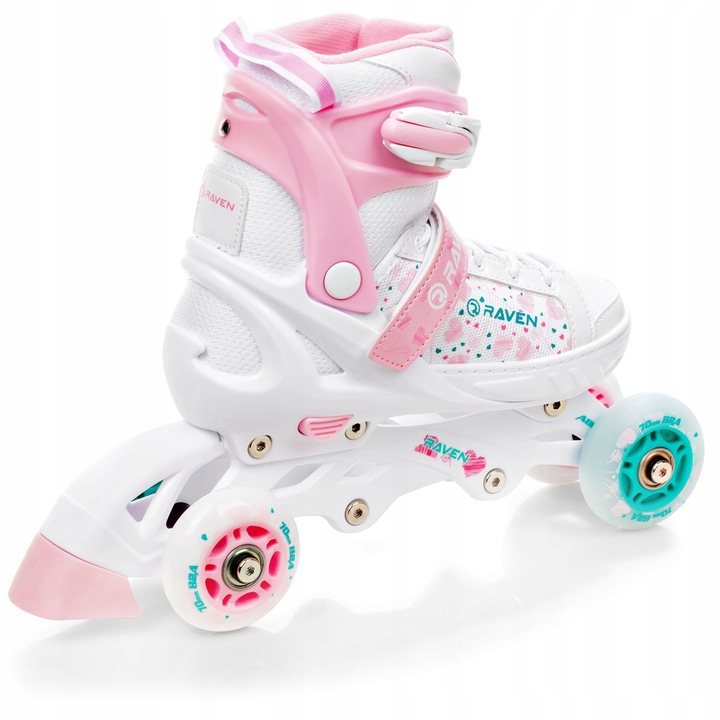 Rolki Wrotki 3w1 Regulowane RAVEN Rosi 28-32 LED