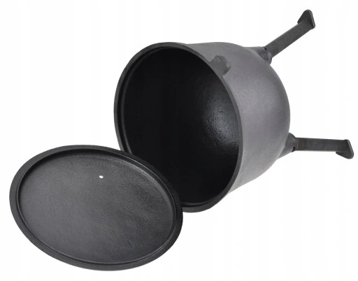 KOCIOŁEK ŻELIWNY STOJĄCY 11L MYŚLIWSKI WĘGIERSKI ROSSNER GARNEK NA OGNISKO