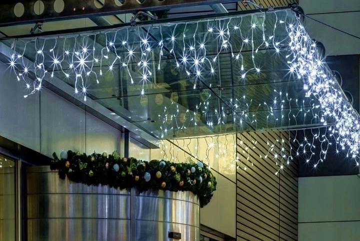 SOPLE FLASH 500 LED ZEWNĘTRZNE BIAŁE ZIMNE CHOINKOWE lampki z Flashem