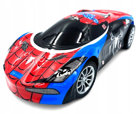 SAMOCHOD NA PILOT SPIDER MAN PAJĄK SPORT AUTKO KOLOROWE