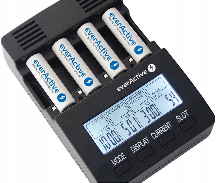 ŁADOWARKA AKUMULATORKÓW BATERII NiMH R3 R6 R14 R20