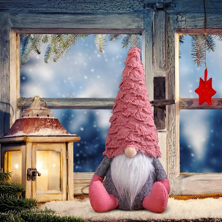 Zestaw Skrzatów Gnomów Świątecznych Pod Choinkę Krasnale Ozdobne 4 Sztuki