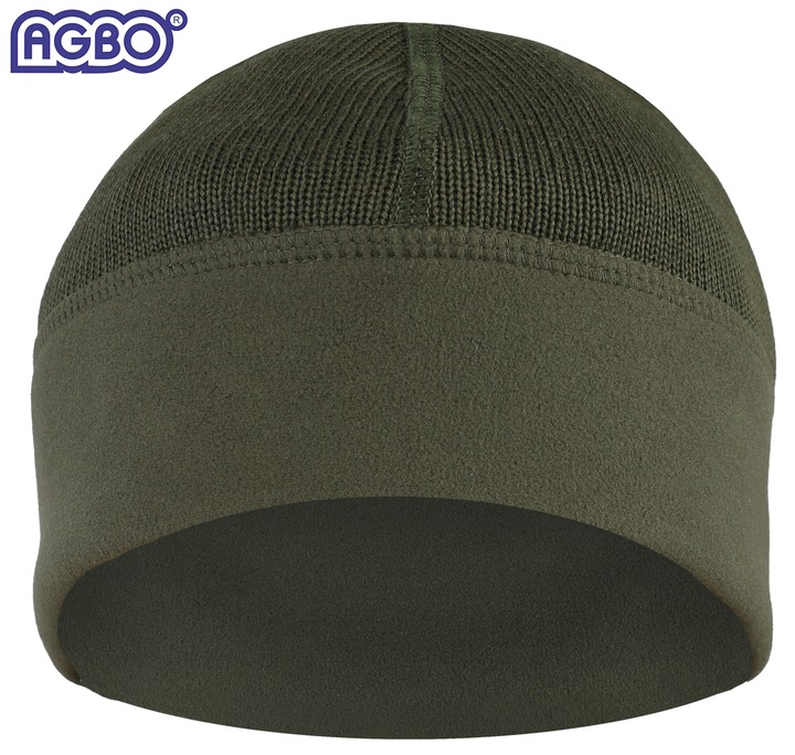 CZAPKA ZIMOWA WOJSKOWA WP WZ.420Z-MON Wełna MERINO Dwustronna Olive 54-55